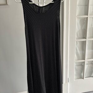 Elegant Black Polka Dot Dress